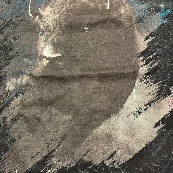 Vintage T Shirt Men's Large All Over Print Shirt Buffalo Outdoors Hunting USA - Picture 7 of 9